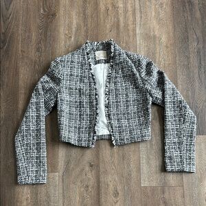 Mustard Seed blazer.  Black and white tweed.  Women’s size medium.